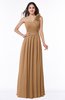 Traditional A-line Sleeveless Zipper Chiffon Flower Bridesmaid Dresses