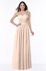 Traditional A-line Sleeveless Zipper Chiffon Flower Bridesmaid Dresses