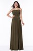 Modern A-line Strapless Sleeveless Chiffon Plus Size Bridesmaid Dresses