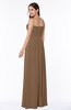 Modern A-line Strapless Sleeveless Chiffon Plus Size Bridesmaid Dresses