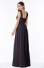 Simple A-line Thick Straps Sleeveless Half Backless Chiffon Bridesmaid Dresses