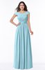 Traditional A-line Sleeveless Chiffon Floor Length Plus Size Bridesmaid Dresses