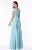 Traditional A-line Sleeveless Chiffon Floor Length Plus Size Bridesmaid Dresses