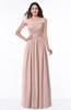 Traditional A-line Sleeveless Chiffon Floor Length Plus Size Bridesmaid Dresses