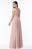 Traditional A-line Sleeveless Chiffon Floor Length Plus Size Bridesmaid Dresses