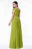 Traditional A-line Sleeveless Chiffon Floor Length Plus Size Bridesmaid Dresses