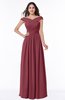 Traditional A-line Sleeveless Chiffon Floor Length Plus Size Bridesmaid Dresses