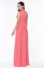 Elegant A-line Sleeveless Zipper Chiffon Plus Size Bridesmaid Dresses