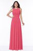 Elegant A-line Sleeveless Zipper Chiffon Plus Size Bridesmaid Dresses