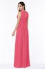 Elegant A-line Sleeveless Zipper Chiffon Plus Size Bridesmaid Dresses