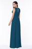 Elegant A-line Sleeveless Zipper Chiffon Plus Size Bridesmaid Dresses