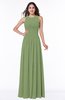 Elegant A-line Sleeveless Zipper Chiffon Plus Size Bridesmaid Dresses