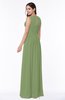 Elegant A-line Sleeveless Zipper Chiffon Plus Size Bridesmaid Dresses