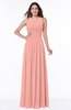 Elegant A-line Sleeveless Zipper Chiffon Plus Size Bridesmaid Dresses