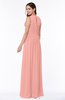 Elegant A-line Sleeveless Zipper Chiffon Plus Size Bridesmaid Dresses