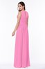 Elegant A-line Sleeveless Zipper Chiffon Plus Size Bridesmaid Dresses