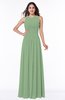 Elegant A-line Sleeveless Zipper Chiffon Plus Size Bridesmaid Dresses