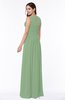 Elegant A-line Sleeveless Zipper Chiffon Plus Size Bridesmaid Dresses