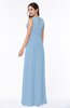 Elegant A-line Sleeveless Zipper Chiffon Plus Size Bridesmaid Dresses