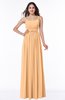 Glamorous A-line Sleeveless Half Backless Chiffon Floor Length Plus Size Bridesmaid Dresses