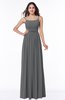 Glamorous A-line Sleeveless Half Backless Chiffon Floor Length Plus Size Bridesmaid Dresses