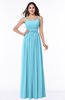 Glamorous A-line Sleeveless Half Backless Chiffon Floor Length Plus Size Bridesmaid Dresses