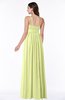 Glamorous A-line Sleeveless Half Backless Chiffon Floor Length Plus Size Bridesmaid Dresses