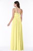 Glamorous A-line Sleeveless Half Backless Chiffon Floor Length Plus Size Bridesmaid Dresses