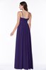 Glamorous A-line Sleeveless Half Backless Chiffon Floor Length Plus Size Bridesmaid Dresses