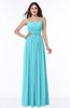Glamorous A-line Sleeveless Half Backless Chiffon Floor Length Plus Size Bridesmaid Dresses