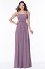 Glamorous A-line Sleeveless Half Backless Chiffon Floor Length Plus Size Bridesmaid Dresses