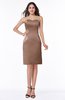 Simple Sweetheart Sleeveless Satin Knee Length Plus Size Bridesmaid Dresses