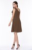 Elegant A-line One Shoulder Sleeveless Half Backless Mini Plus Size Bridesmaid Dresses
