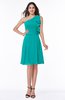 Elegant A-line One Shoulder Sleeveless Half Backless Mini Plus Size Bridesmaid Dresses