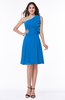 Elegant A-line One Shoulder Sleeveless Half Backless Mini Plus Size Bridesmaid Dresses