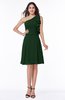 Elegant A-line One Shoulder Sleeveless Half Backless Mini Plus Size Bridesmaid Dresses