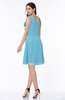 Elegant A-line One Shoulder Sleeveless Half Backless Mini Plus Size Bridesmaid Dresses