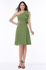 Elegant A-line One Shoulder Sleeveless Half Backless Mini Plus Size Bridesmaid Dresses