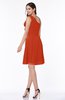 Elegant A-line One Shoulder Sleeveless Half Backless Mini Plus Size Bridesmaid Dresses