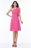 Elegant A-line One Shoulder Sleeveless Half Backless Mini Plus Size Bridesmaid Dresses