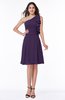 Elegant A-line One Shoulder Sleeveless Half Backless Mini Plus Size Bridesmaid Dresses