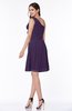 Elegant A-line One Shoulder Sleeveless Half Backless Mini Plus Size Bridesmaid Dresses