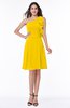 Elegant A-line One Shoulder Sleeveless Half Backless Mini Plus Size Bridesmaid Dresses