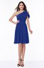 Plain A-line Sleeveless Half Backless Mini Ruching Plus Size Bridesmaid Dresses