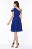 Plain A-line Sleeveless Half Backless Mini Ruching Plus Size Bridesmaid Dresses