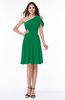 Plain A-line Sleeveless Half Backless Mini Ruching Plus Size Bridesmaid Dresses