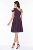 Plain A-line Sleeveless Half Backless Mini Ruching Plus Size Bridesmaid Dresses