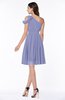 Plain A-line Sleeveless Half Backless Mini Ruching Plus Size Bridesmaid Dresses