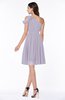 Plain A-line Sleeveless Half Backless Mini Ruching Plus Size Bridesmaid Dresses