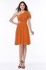 Plain A-line Sleeveless Half Backless Mini Ruching Plus Size Bridesmaid Dresses
